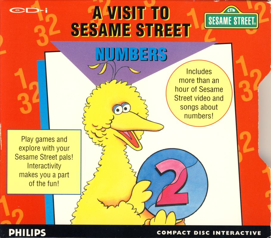 A Visit To Sesame Street: Numbers box art for CD-i